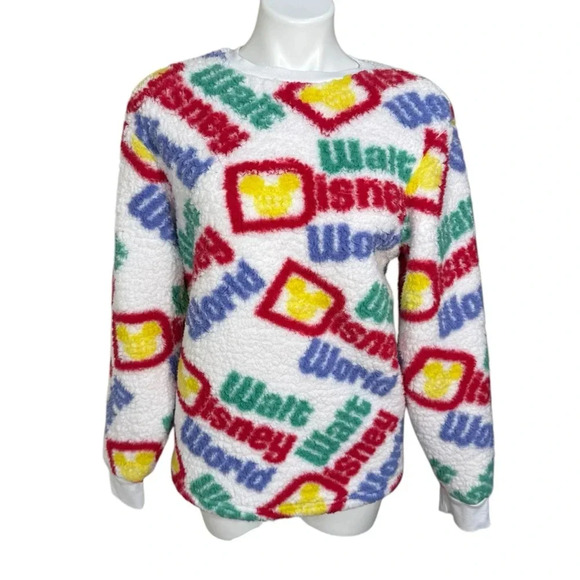 Walt Disney World Sherpa teddy fleece cozy oversized pullover top - Picture 1 of 3